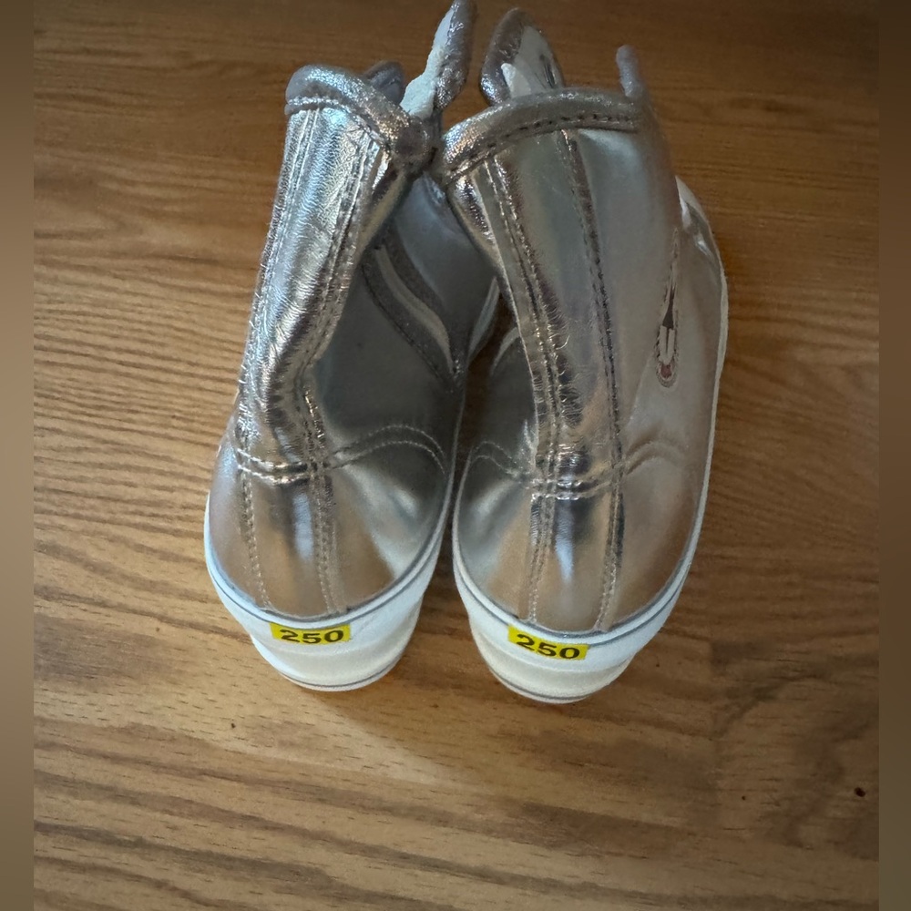 🆕 [Maxstar] Women's Zipper Low Wedge Heel Silver High Top Sneakers Sz: 8 - Picture 5 of 9